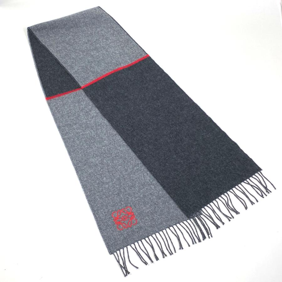 LOEWE（ロエベ） アナグラム マフラー バイカラー マフラー ウール
