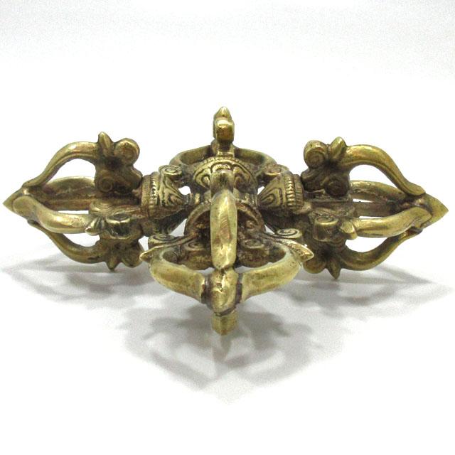 密教法具 カツマ 羯磨 銅製 Lサイズ 約14．5cm 十字 バジュラ 五