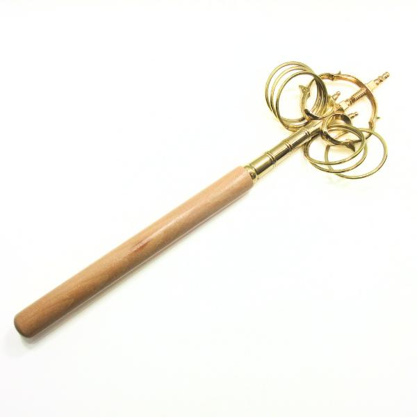 錫杖 しゃくじょう 密教法具 禅杖 法杖 長さ約35cm 声杖 鳴杖 仏具