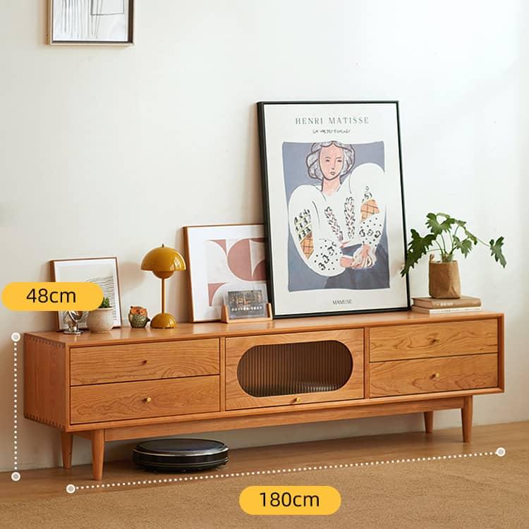 幅150 180cm」テレビ台 テレビボード 収納 TVボード チェリー材