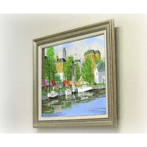 絵画 油絵 オンフルール（フランス） （黒沢久） 【肉筆】【油絵