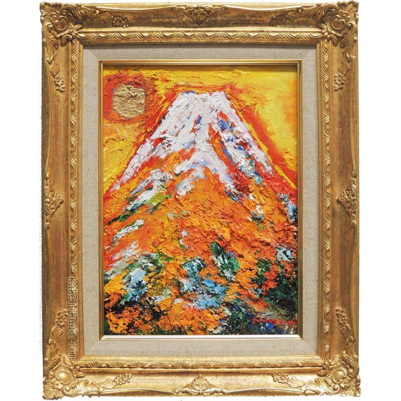 F6「妙義の里」絵画 油絵 油彩画 風景画 アート 妙義山 F6「妙義の里