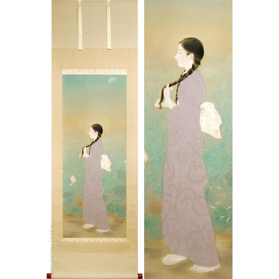 鏑木清方 掛け軸 朝涼 【掛軸】【一間床・半間床】【夏】 : 掛け軸