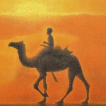 真作保証 平山郁夫「夕映薬師寺」複製画 P12号 額装 栞付 文化勲章