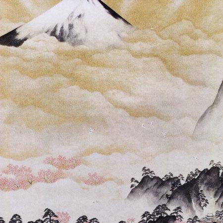 掛け軸-横山大観-蓬莱山-絹本-逸品-複製希少-美品です。 高級美術複製