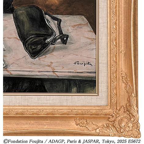 藤田嗣治（レオナール・フジタ） 絵画 カフェにて 【複製】【美術印刷