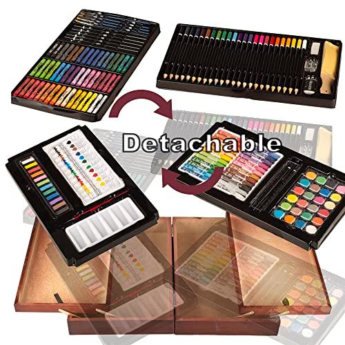 KINSPORY 168点 お絵かきセット 絵具セット 豪華 想像力 創造性 色鉛筆