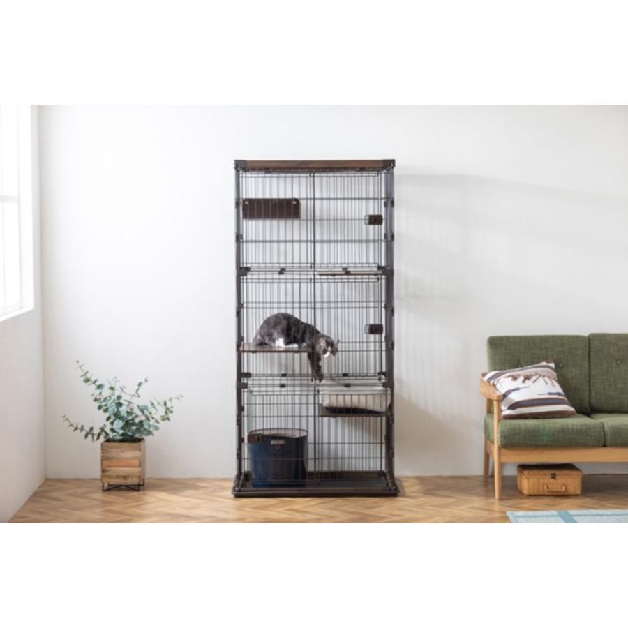 ウッディキャットケージ3段 アイリスオーヤマ IRIS PWCR-963V