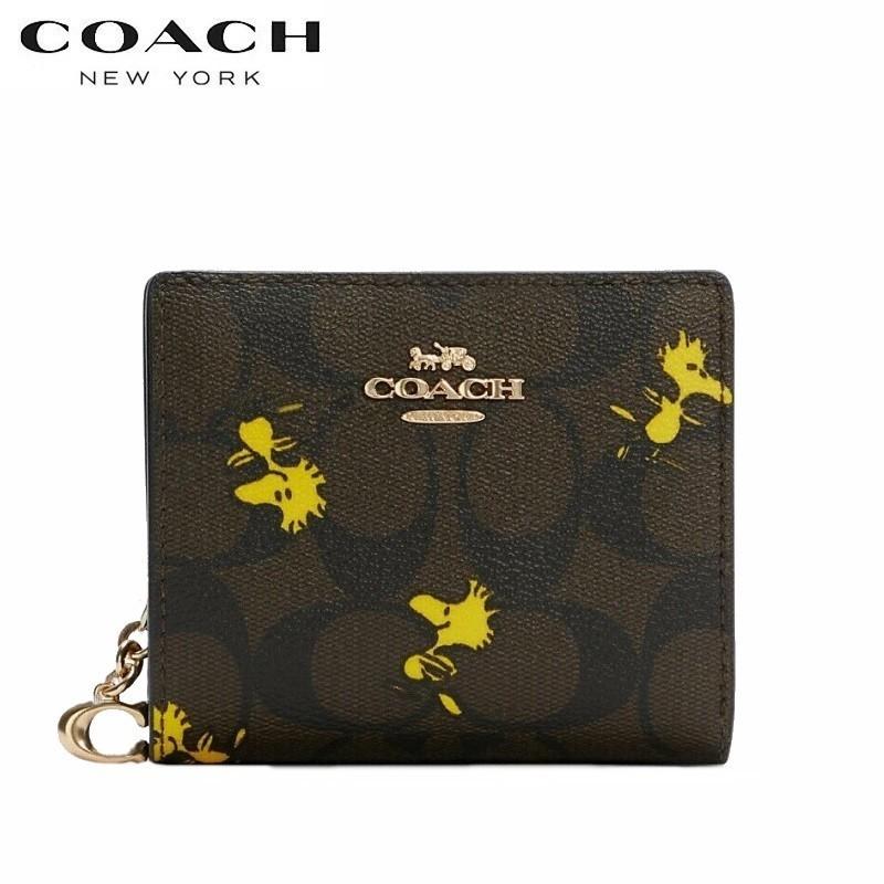 COACH（コーチ） ピーナッツ コラボ C4592 二つ折り財布 COACH X