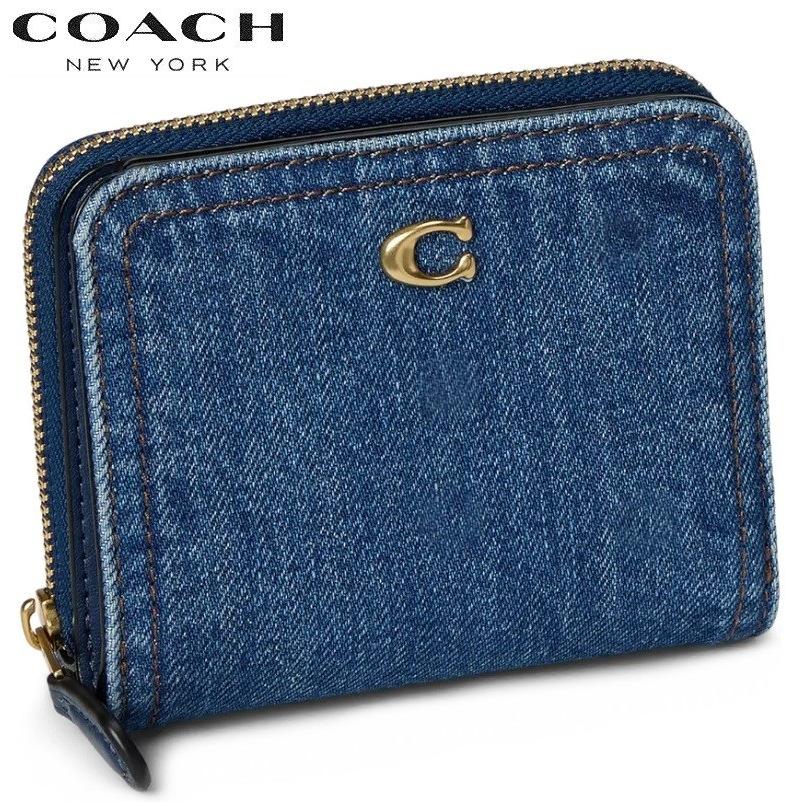 COACH（コーチ） 2025新作セール 二つ折り財布 デニム 財布 レディース