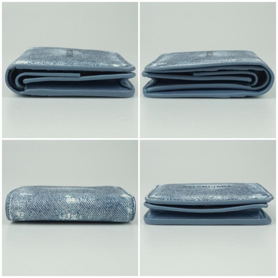 BALENCIAGA（バレンシアガ） 594216 コンパクトウォレット ブルー系 青