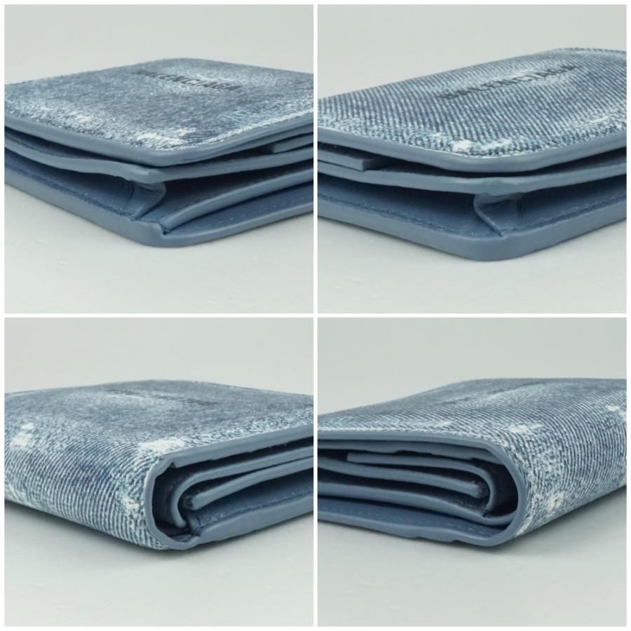 BALENCIAGA（バレンシアガ） 594216 コンパクトウォレット ブルー系 青