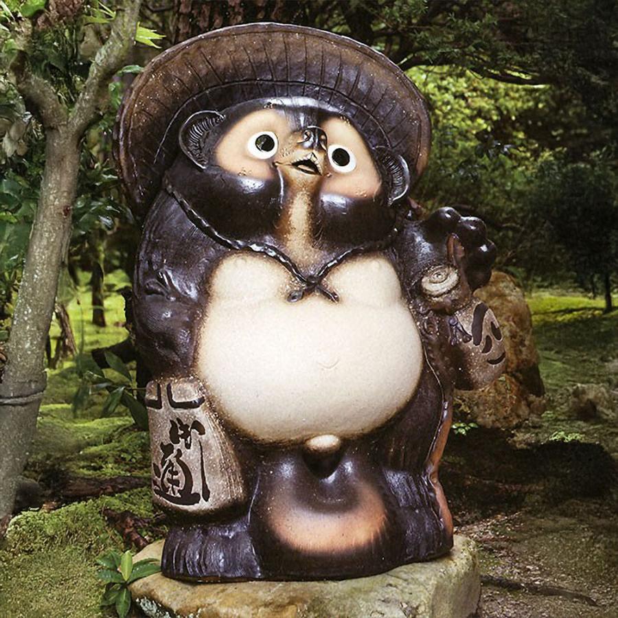 信楽焼 たぬき 狸 置き物 インテリア オブジェ 大型 家具 陶器 商売