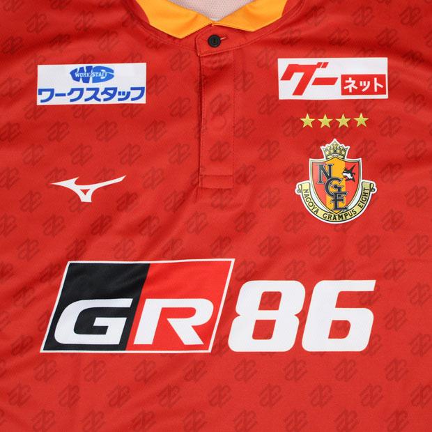 MIZUNO（ミズノ） 名古屋グランパス 2023 ホーム 半袖レプリカ