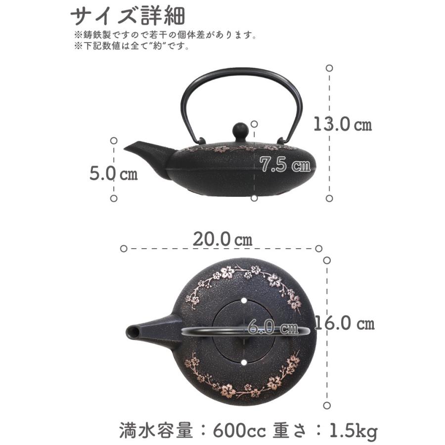 岩鋳（IWACHU） 急須 南部鉄器 ティーポット カラーポット 和さくら 銅