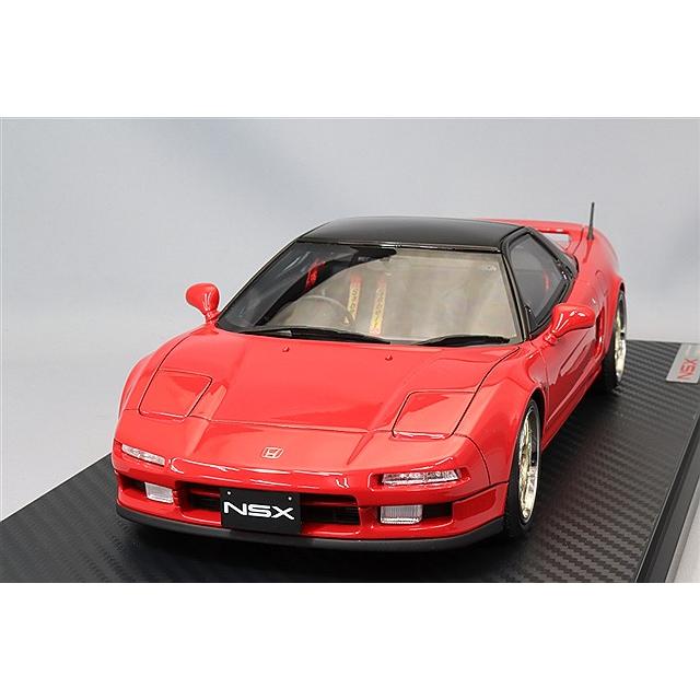 イグニッションモデル 1/18 ホンダ NSX (NA1) レッド/BBS RG-Rタイプ17