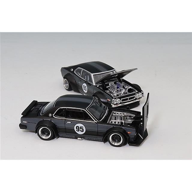 poprace gtr v8 & datsun laurel c130 限定 POP RACE 1/64 (ダイ