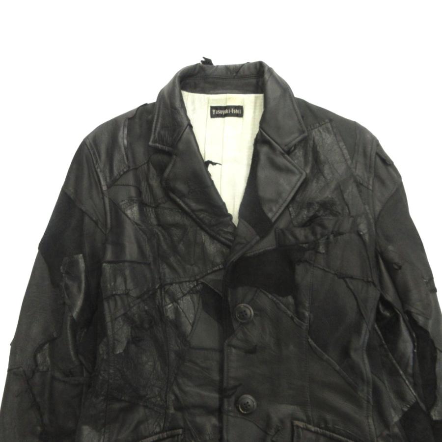 Yasuyuki Ishii（ヤスユキイシイ） マルチレザー パッチワーク コート