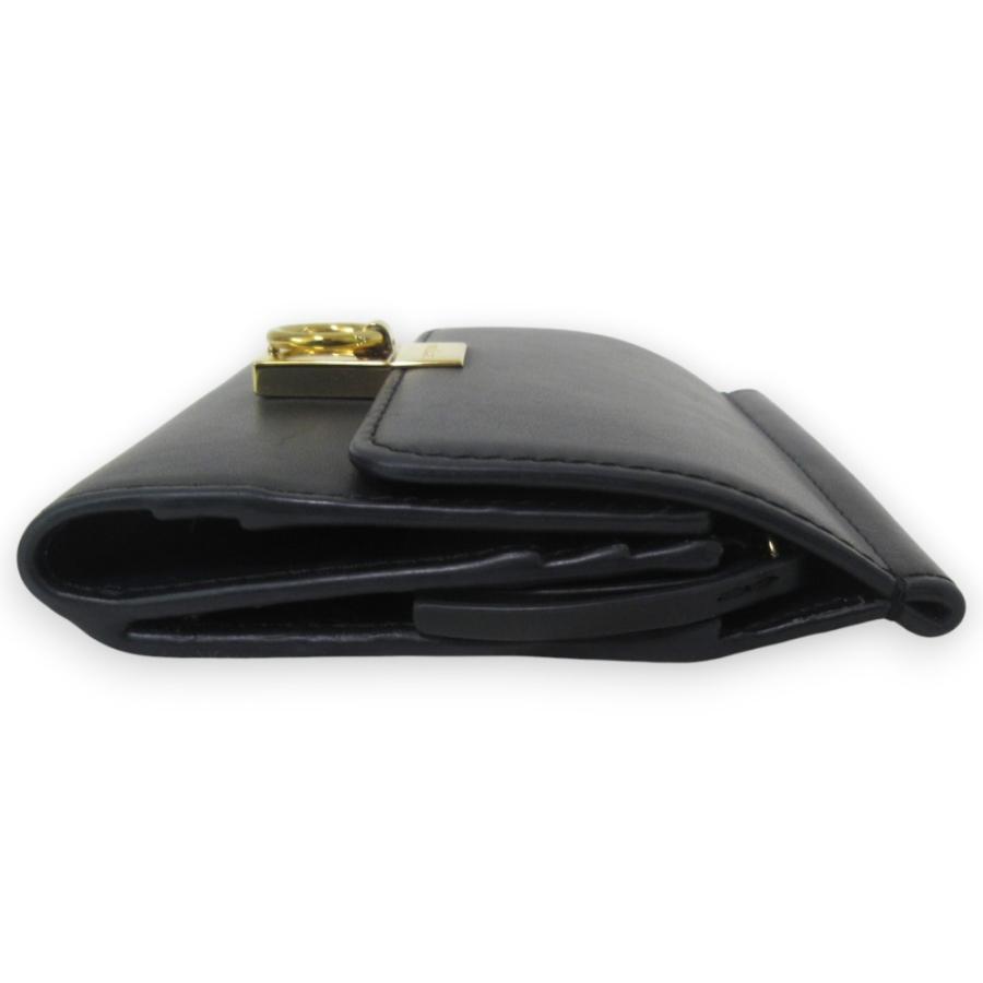 美品 POLENE ポレーヌ レザー 三つ折り財布 コンパクトウォレット