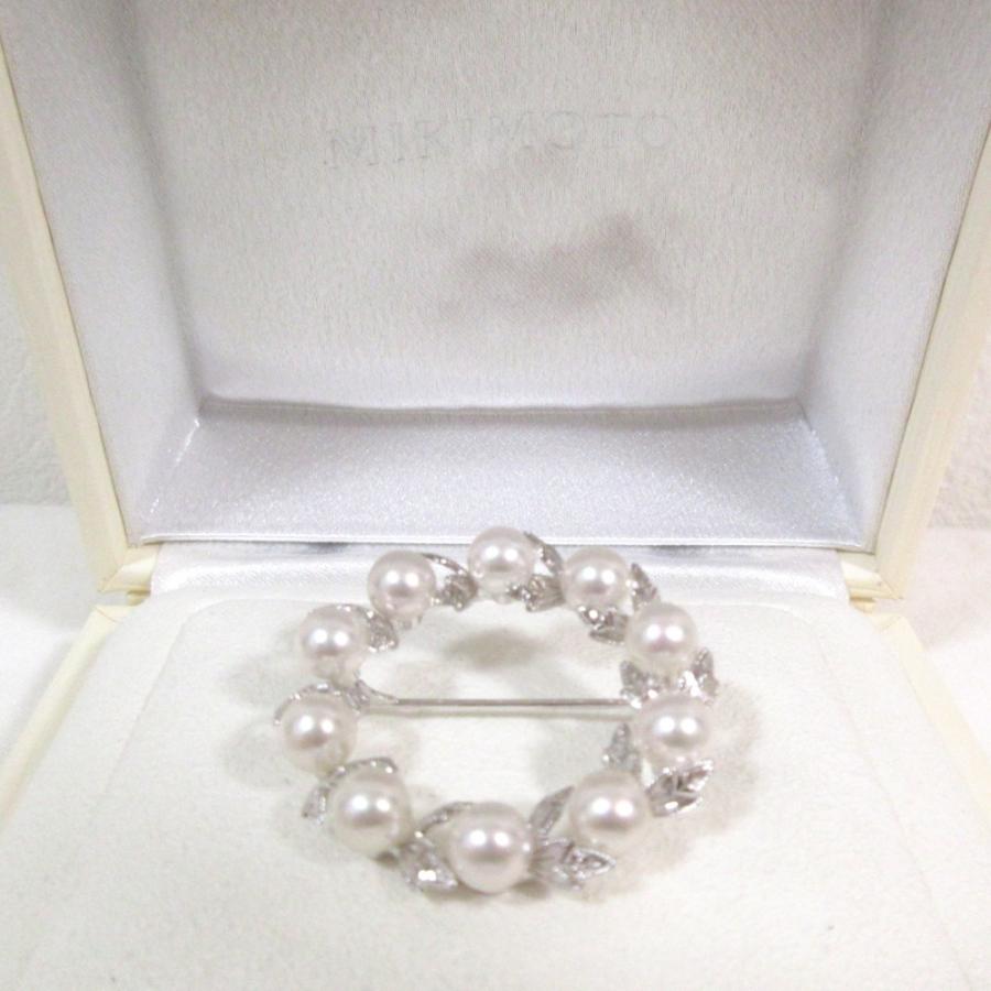 MIKIMOTO（ミキモト） 美品 6mmベビーパール 10粒 月桂樹 サークル