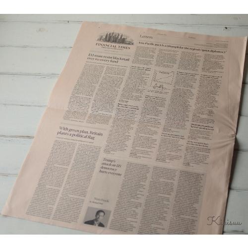 フィナンシャルタイムズ通常版 英字新聞ピンクペーパー5枚 : KIKISUU