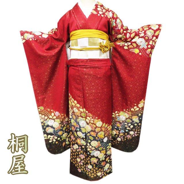 専用 64 着物 振袖フルセット 辻が花 作家物 落款 銀通し 暈し染め 花