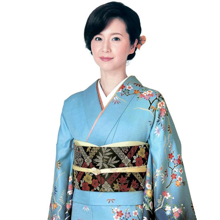 H.L（アッシュ・エル） 訪問着 5点セット 洗える ブルーぼかし地 茶屋