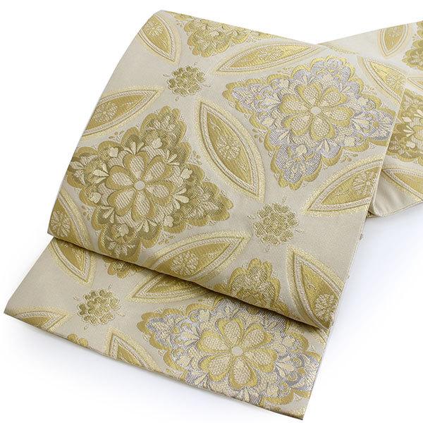 袋帯 フォーマル 全通 ゴールド 七宝 華紋 礼装用 未使用 仕立て上がり