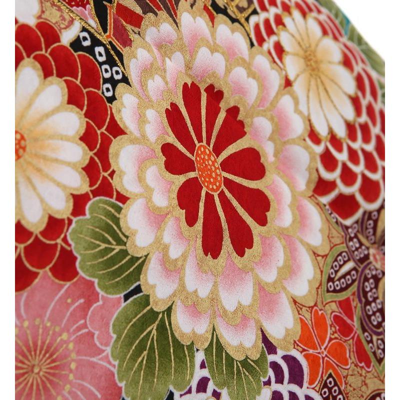 振袖レンタル 小さいサイズ 小柄 正絹 fg-326b フルセット一式 着物