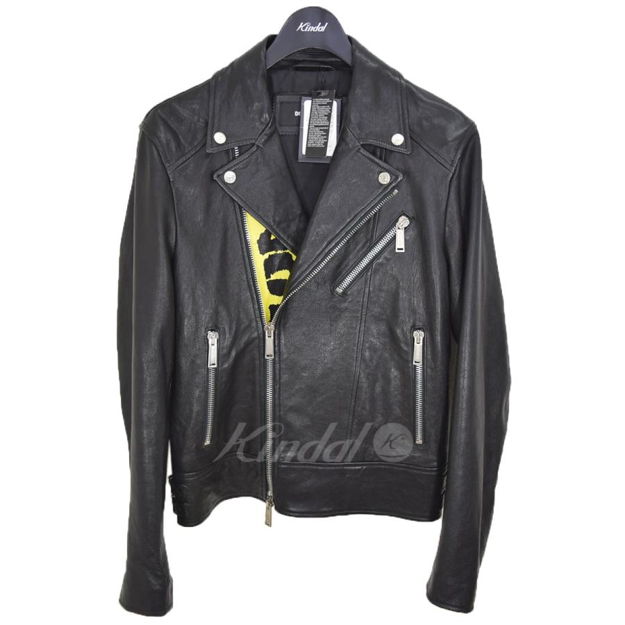 DSQUARED2（ディースクエアード） 羊革ペイントダブルライダース