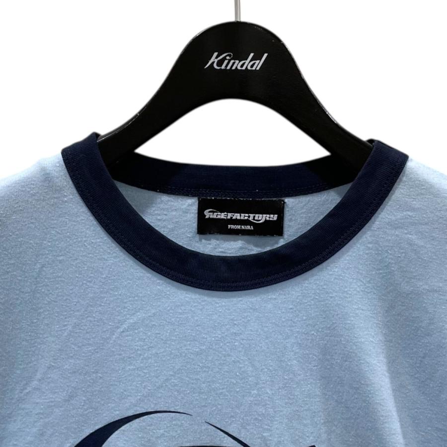 Age Factory リンガーTシャツ カーキ age factory リンガーTシャツ