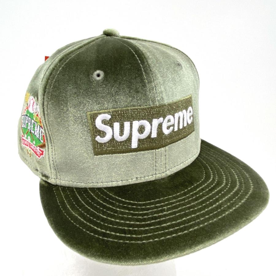 未使用】Supreme Velour Box Logo New Era シュプリーム ベロア