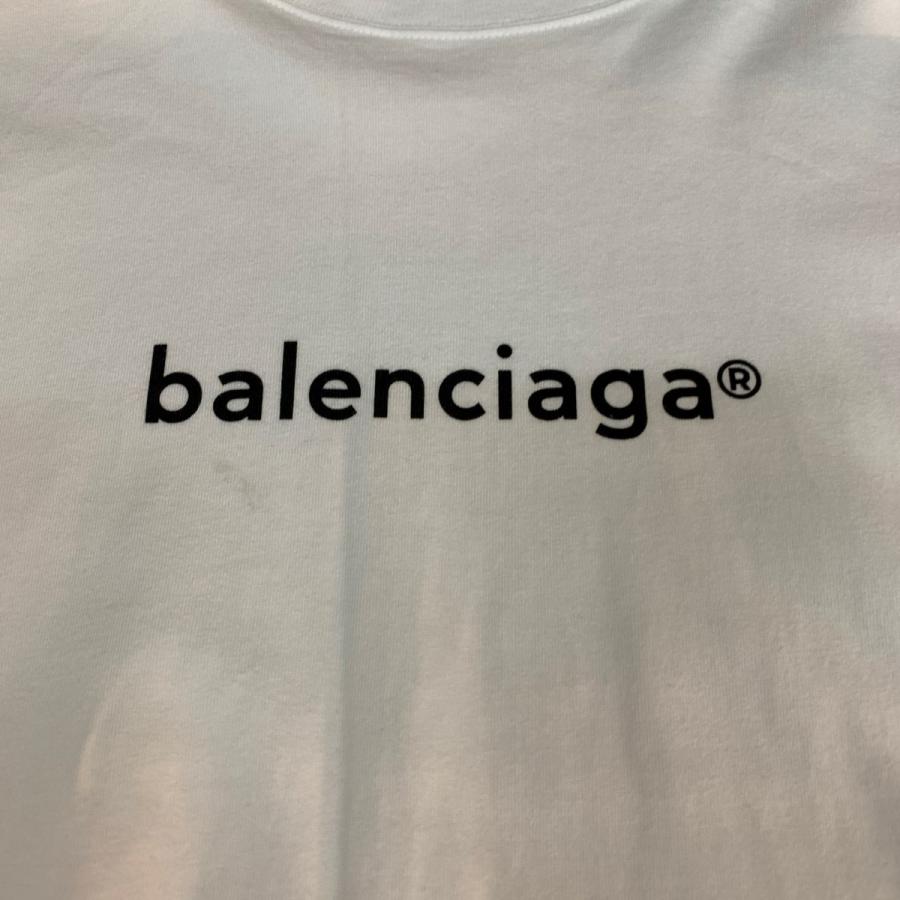 BALENCIAGA バレンシアガ ロゴTシャツ ホワイト XLサイズ 【津山店