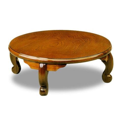 座卓 座敷机 丸卓 桔梗 ききょう 90cm丸 和風 ちゃぶ台 天然木 欅