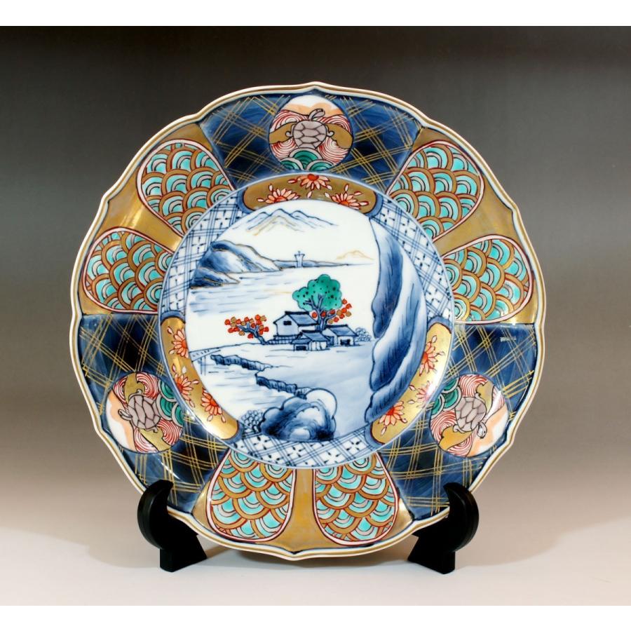 金襴手古伊万里様式飾り皿｜有田焼 陶芸作家 藤井錦彩作 : 有田焼 藤井
