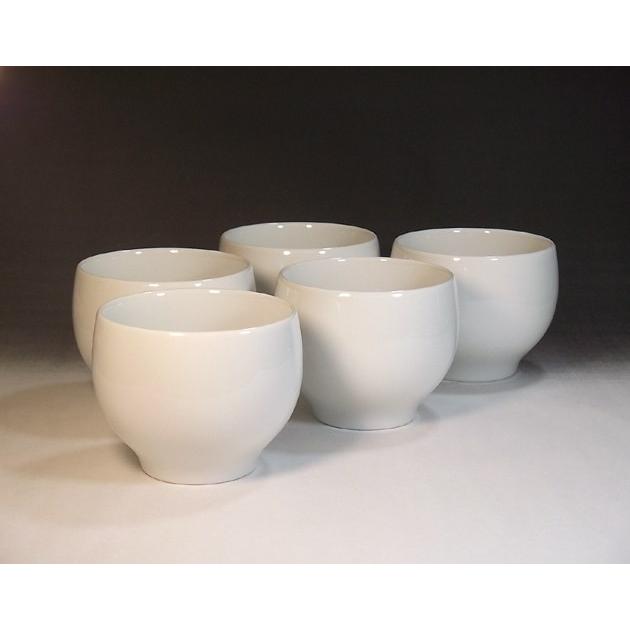 白磁汲出揃｜茶器セット｜有田焼 陶芸家 藤井錦彩作 : 有田焼 藤井錦彩