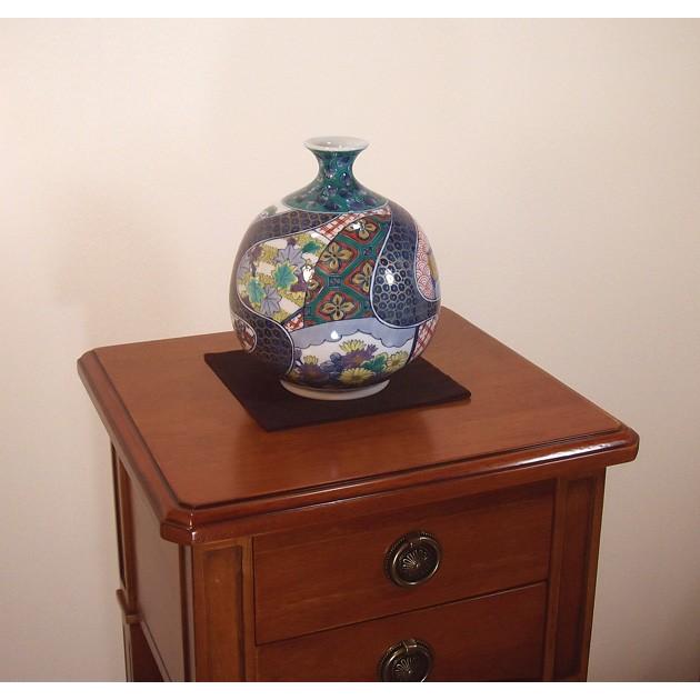 染錦金彩鴛鴦花絵花瓶｜有田焼 陶芸作家 藤井錦彩作 : 有田焼 藤井錦彩