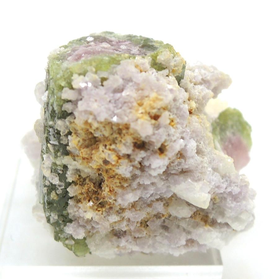 ウォーターメロントルマリン 母岩付き 原石 トルマリン 電気石