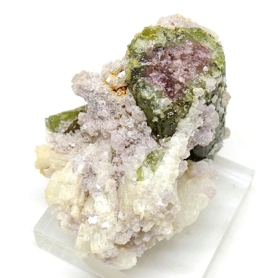 ウォーターメロントルマリン 母岩付き 原石 トルマリン 電気石