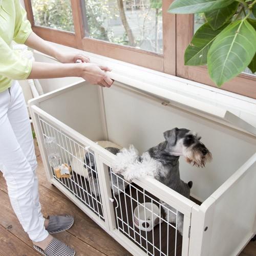 Kiinus（キーヌス） [ペットケージ ハウスAS120] 小型犬用 ケージ 多頭