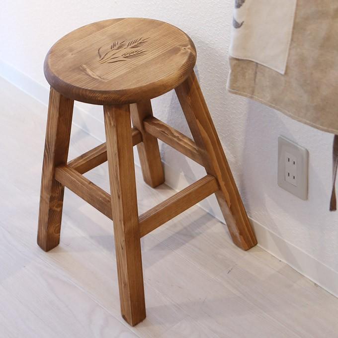 スツール 木製スツール イス 丸椅子 チェアー 丸型 円形 背もたれなし
