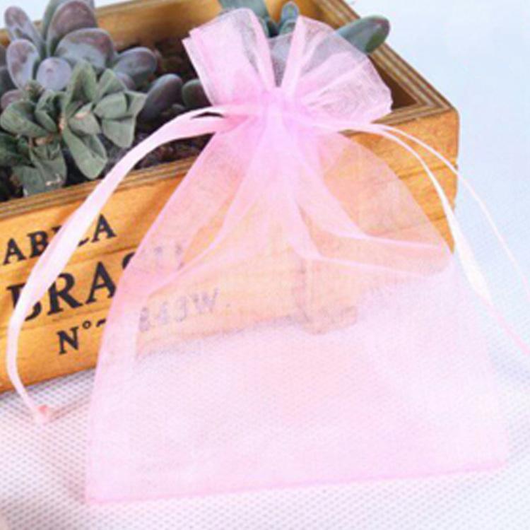 オーガンジー 巾着袋 100枚セット ラッピング袋 収納袋 ギフト袋 包装