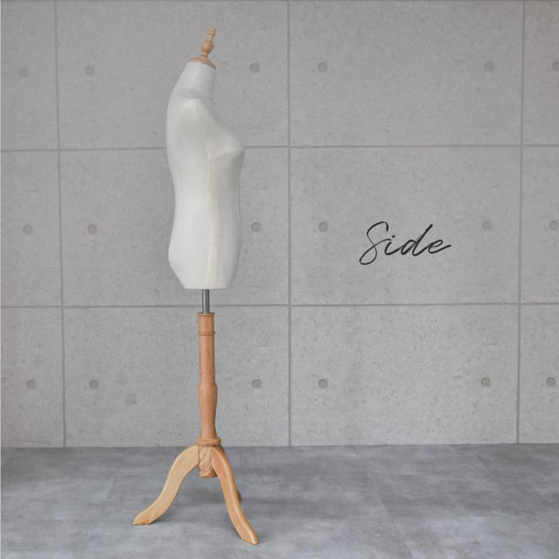 トルソー レディース 9号 マネキン 女性 パンツ対応 上半身 木製