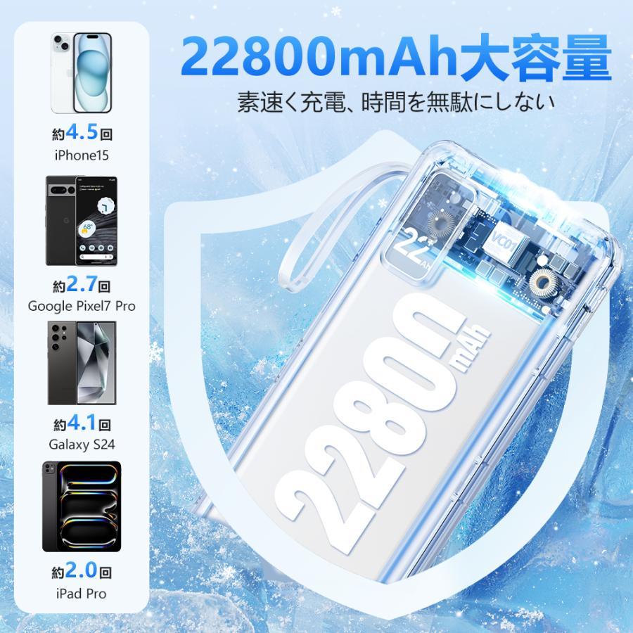モバイルバッテリー 大容量 軽量 薄型 2個セット 228000mAh 5台同時