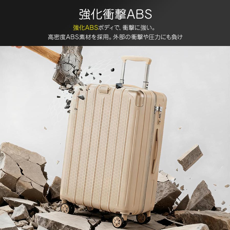 BARGOCH スーツケース 機内持ち込み 軽量 大型 キャリーケース 多機能