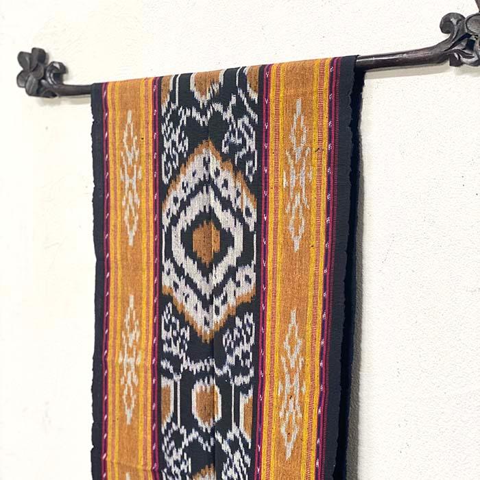 イカット 190×40cm 生地 織物 タペストリー インドネシア バリ雑貨