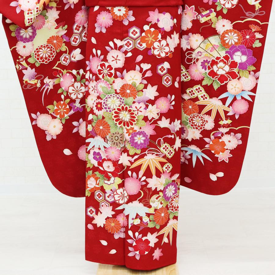 振袖 中古 販売 フルセット一式 正絹 赤 成人式 結婚式 卒業式 結納