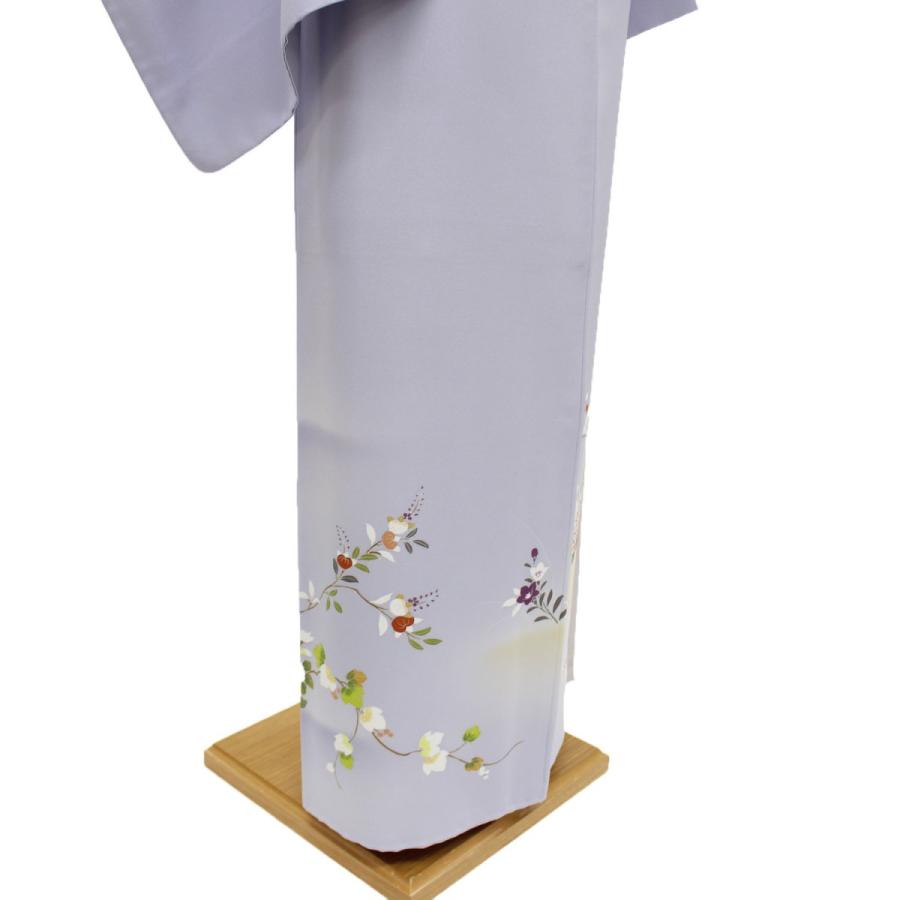 着物 レンタル 訪問着 正絹 フルセット 藤色 紫 おしゃれ 上品 大人っ