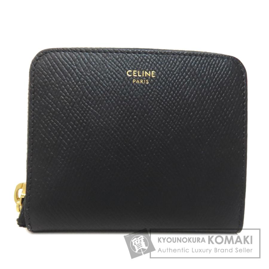 CELINE（セリーヌ） ロゴ 二つ折り財布（小銭入れあり） レザー