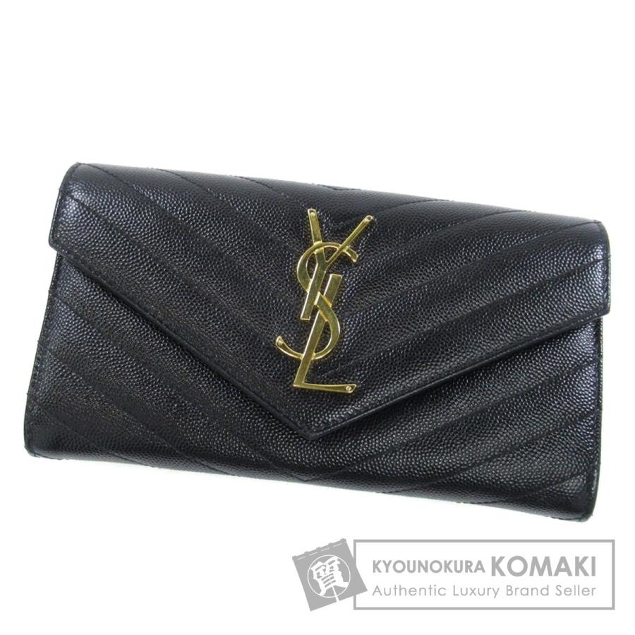 2024 正規】訳有 SAINT LAURENT サンローラン YSLロゴ 折りたたみ財布